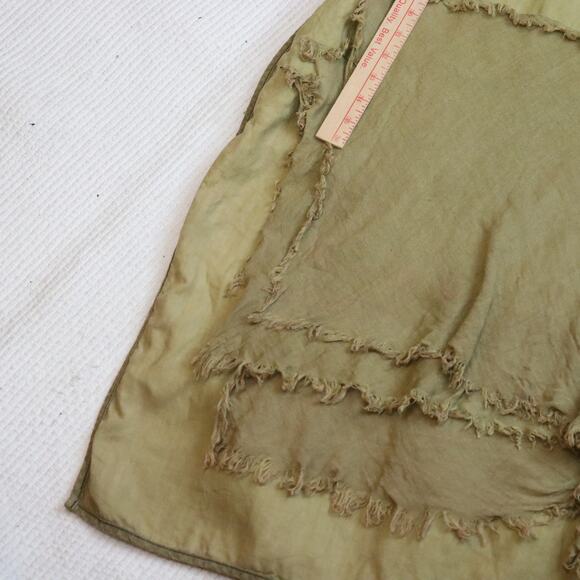 Cynthia Ashby Linen Dress with Cotton Appliqué – Size M – Boho Lagenlook Artsy - Picture 4 of 7